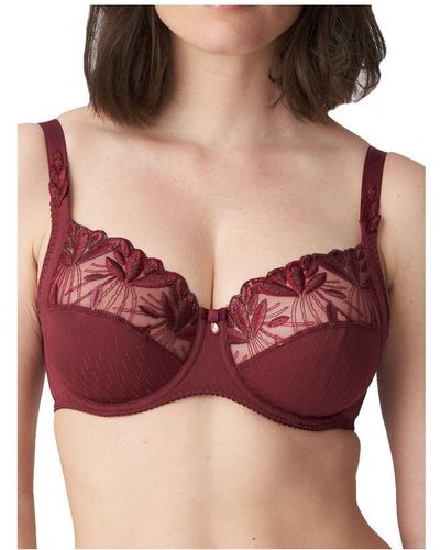 Primadonna Orlando Full Cup Side Support Bra Deep Cherry - Red