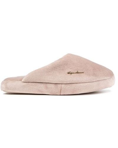 Emporio Armani Signature Logo Slippers Textile - Pink