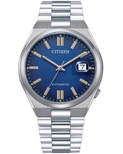 Citizen Tsuyosa Silver Watch Nj0151-88l Stainless Steel - Blue
