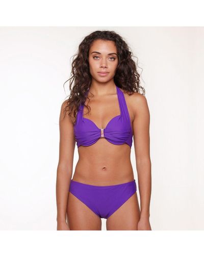 Lingadore Halternek Bikini Set In Violet - Paars
