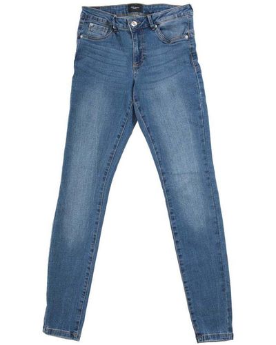 Vero Moda Alia Skinny Jeans Met Middelhoge Taille Voor , Denim - Blauw