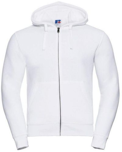 Russell Authentic Full Zip Hooded Sweatshirt / Hoodie () - White