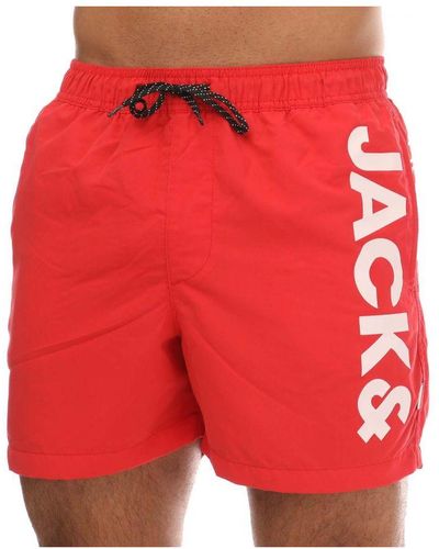 Jack & Jones Aruba Swim Shorts - Red