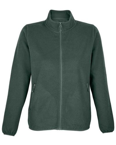 Sol's Ladies Factor Microfleece Recycled Fleece Jacket (Forest) - Green