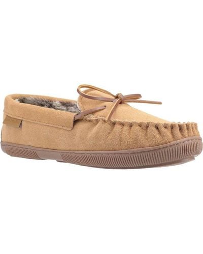 Hush Puppies Ace Slip On Leather Slipper () - Natural