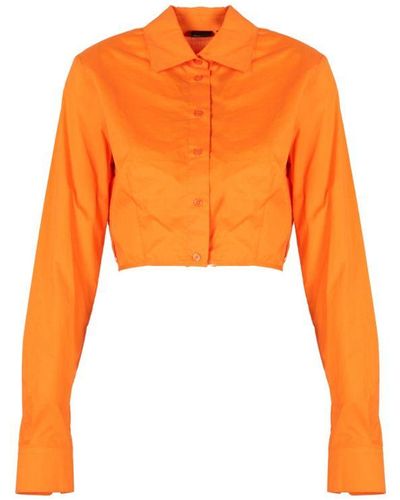 Pinko Overhemd Caloroso Vrouw Oranje