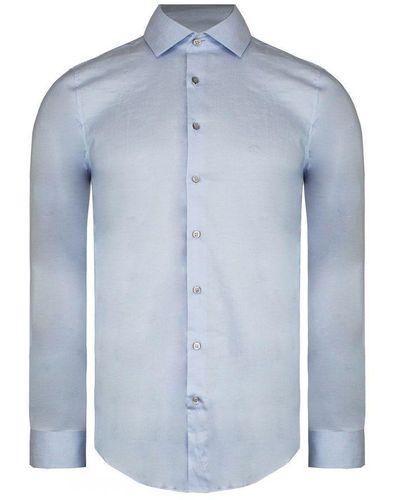 Calvin Klein Fitted Light Shirt - Blue