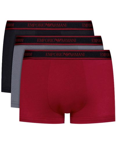 Emporio Armani Pack X3 Unlimited Logo - Rood