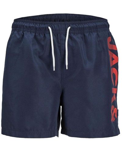 Jack & Jones Swim Shorts Regular Fit Beach Wear Quick Dry - Blue