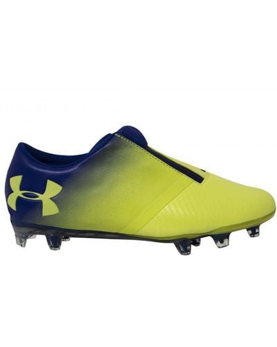 Under Armour Ua Spotlight Leather Fg Football Boots - Yellow