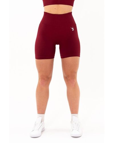 V3 Apparel Tempo Seamless Scrunch Shorts - Red
