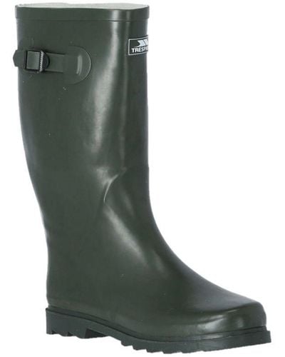 Trespass Recon X Waterproof Rubber Wellington Boots - Green