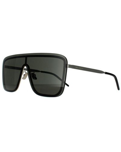 Saint Laurent Shield Sunglasses Metal - Black