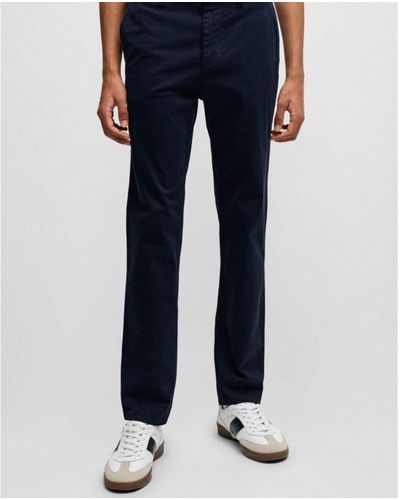 BOSS Boss Tapered-Fit Chinos - Blue