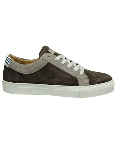 Hackett Hunt Brown Trainers Leather - Green