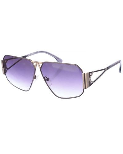 Karl Lagerfeld Kl339S Aviator Metal Sunglasses - Purple