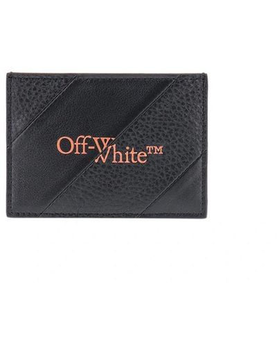 Off-White c/o Virgil Abloh Off- Intarsia Card Holder - Black