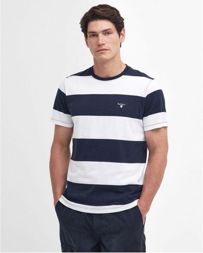 Barbour Whalton Stripe Tailored T-Shirt - Blue
