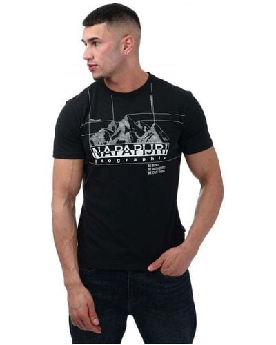 Napapijri S Frame Crew T-shirt - Black