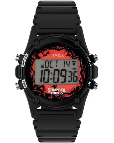 Timex Stranger Things Atlantis Watch Tw2V51000 - Black
