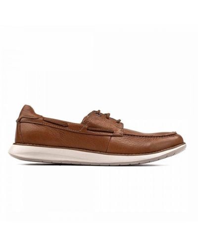 Clarks Un Pilot Brown Shoes Nubuck Leather for Men | Lyst UK