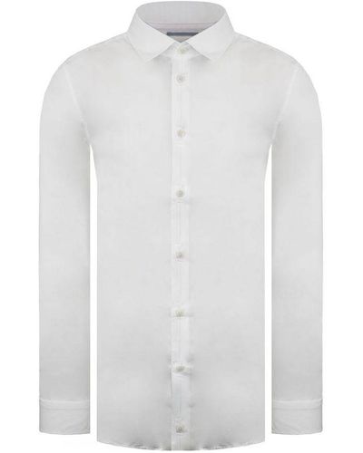 Ted Baker Bellow Satin Shirt - White