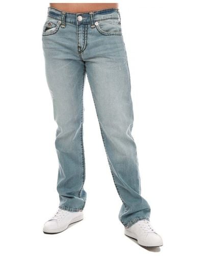 True Religion Ricky Super T No Flap Jeans In Denim - Blauw