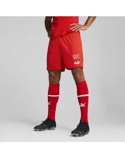 PUMA Switzerland 22/23 Replica Shorts Polyester Recycled - Red