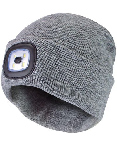 Sock Snob Led Beanie Hat - Grey