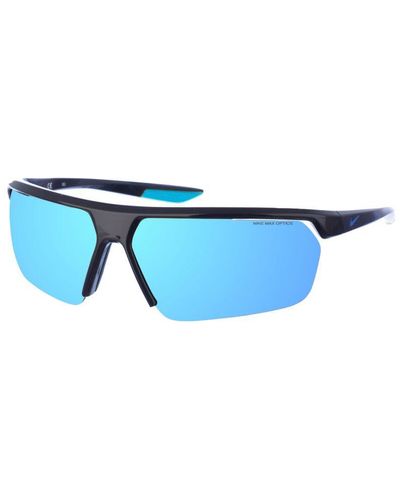 Nike Acetate Sunglasses With Rectangular Shape Cw4674 - Blue
