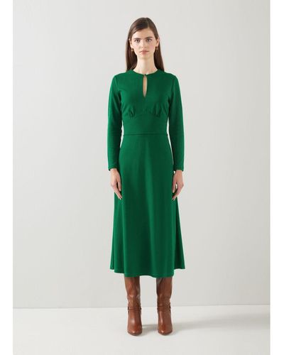 LK Bennett Sera Dresses,Dark - Green