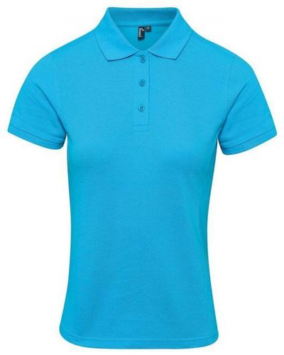 PREMIER Coolchecker Plus Poloshirt (turquoise) - Blauw