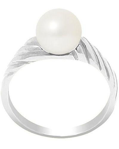 Blue Pearls Pearls 7-8 Mm Freshwater Pearl Ring And 925/1000 - White