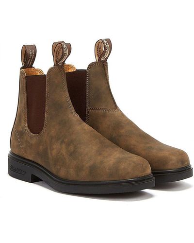 Blundstone Chelsea Dress 1306 Rustic Boots - Brown