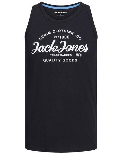 Jack & Jones Sleeveless Vest Logo - Black