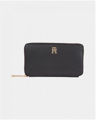 Tommy Hilfiger Iconic Large Zip Purse - Black