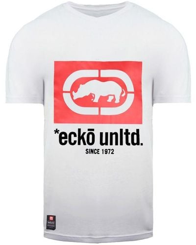 Ecko' Unltd Vespa White T-shirt Cotton