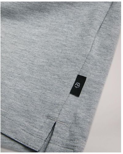 Ted Baker Fulhumm Long-Sleeved Polo Shirt, Light Cotton - Grey