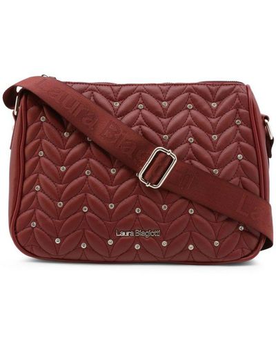 Laura Biagiotti Applique-Adorned Across-Body Bag With Adjustable Shoulder Strap - Red