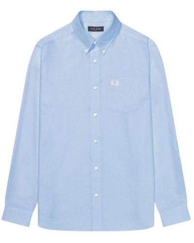 Fred Perry M3551 146 Light Casual Shirt Cotton - Blue