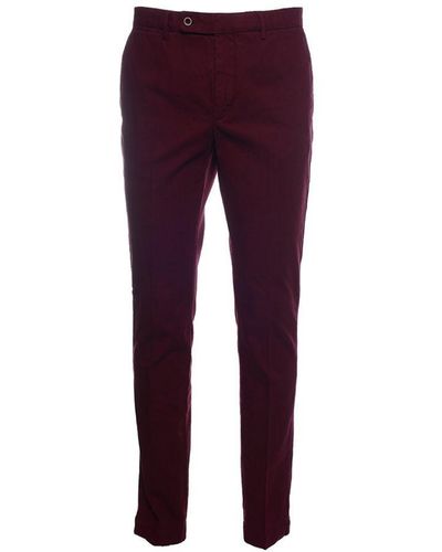 Hackett Garment-dyed Texture Trousers - Purple
