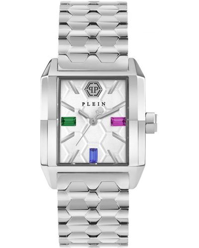 Philipp Plein Offshore Square Silver Watch Pwmaa0422 Stainless Steel - Grey