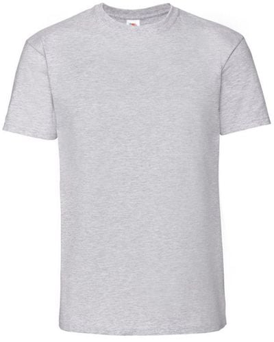 Fruit Of The Loom Iconic 195 Premium Ringspun Cotton T-Shirt (Heather) - Grey