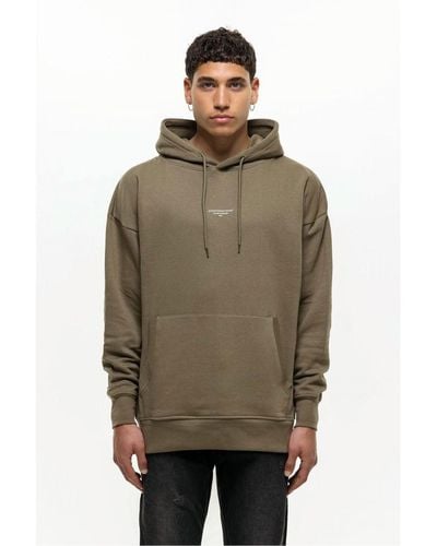 Good For Nothing Cotton Blend Oversized Hoodie - Brown