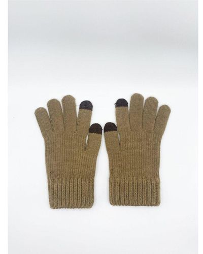 SVNX Ribbed Knitted Gloves - White