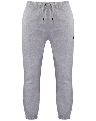 Weekend Offender Stretch Waist Graphic Logo Marl Track Trousers Wosjp508 Cotton - Grey