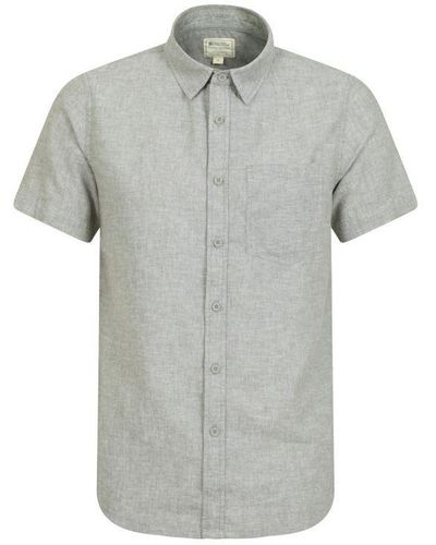 Mountain Warehouse Lowe Linen Blend Shirt () - Grey