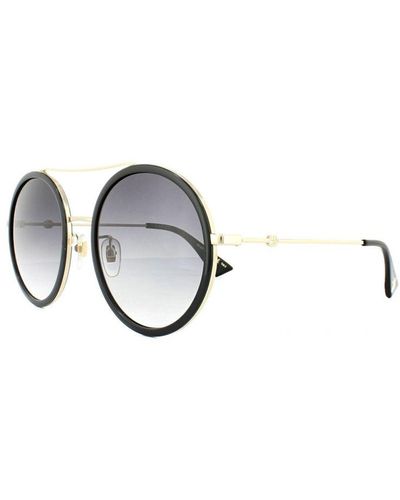 Gucci Sunglasses Gg0061S 001 Gradient Metal - Metallic