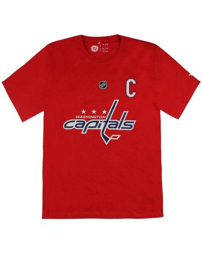 Fanatics Nhl Washington Capitals Alexander Ovechkin 8 T-Shirt - Red
