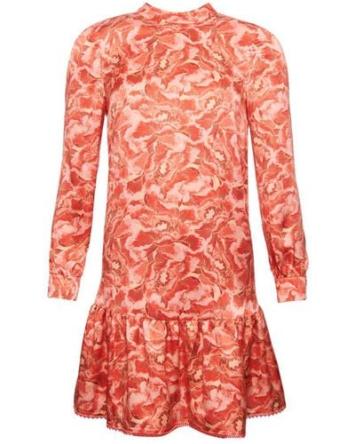 Superdry Limited Edition Dry Printed Silk Dress - Red